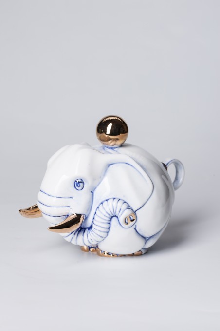 Handmade porcelain teapot "Elephant"